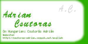 adrian csutoras business card